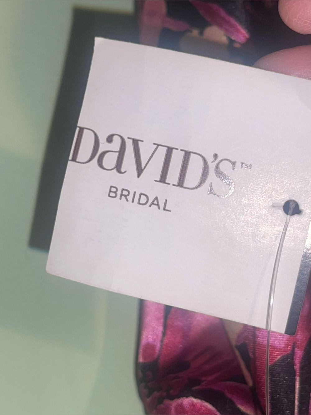 NWT- Bebe by Davids Bridal floral satin slip dress w/cowl necklines Size large - Picture 8 of 10